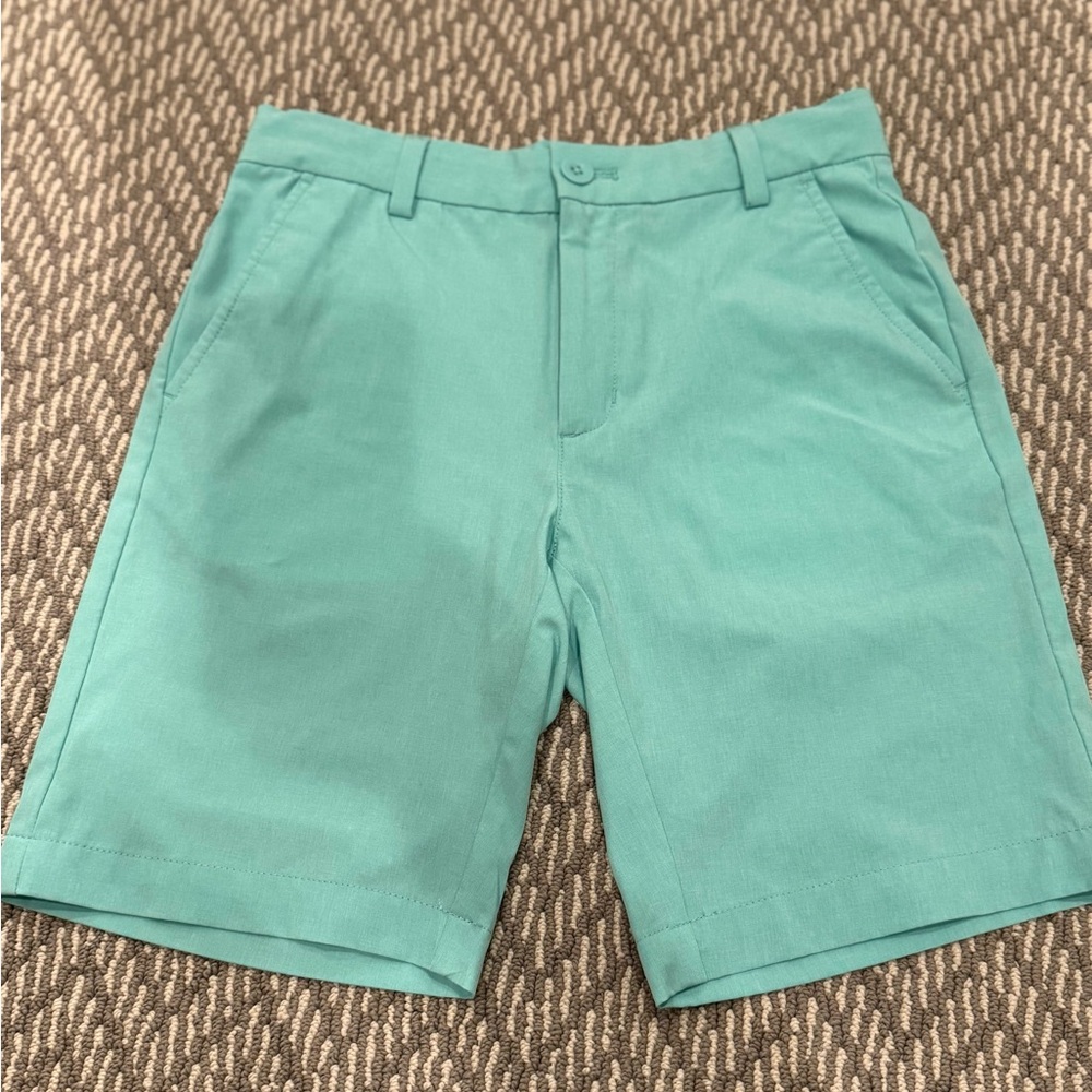 Vineyard Vines Boy's Aqua Flat Front Golf Shorts